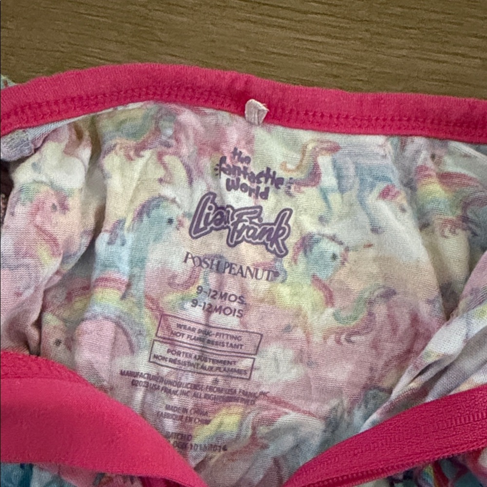 Lisa Frank Unicorn Kids One Piece - Picture 2 of 3